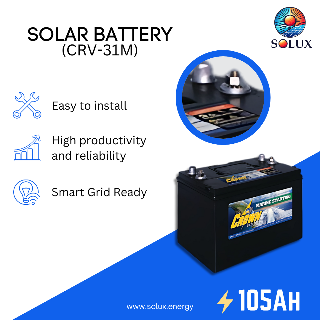This is an image of CRV-31M New Wave AGM Marine Battery